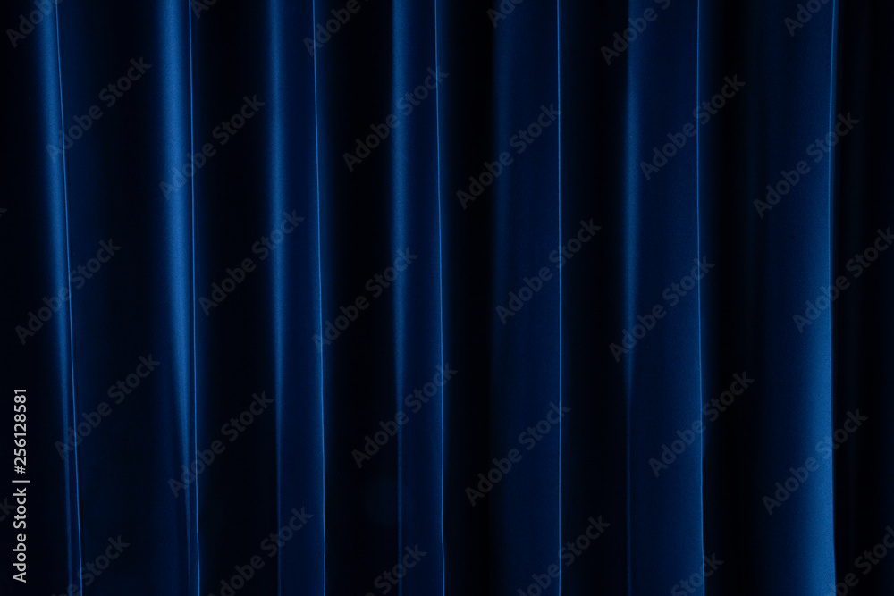 curtain dark blue