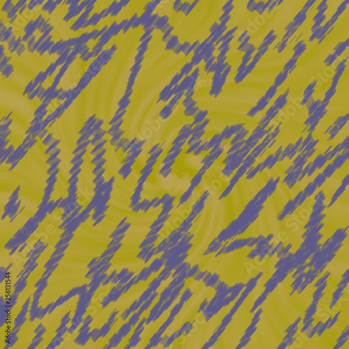 The abstract background of yellow color with a multicolored chaotic pattern