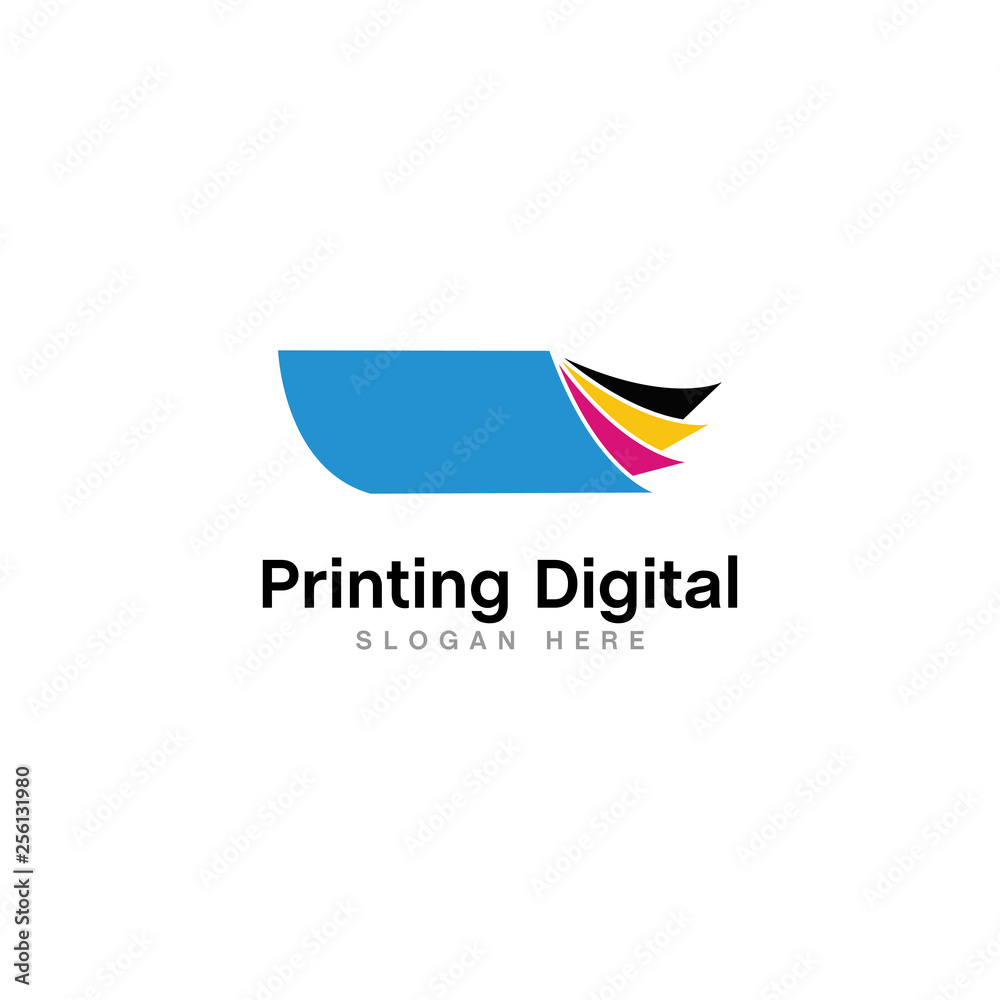 digital printing logo design vector digital printing logo design vector