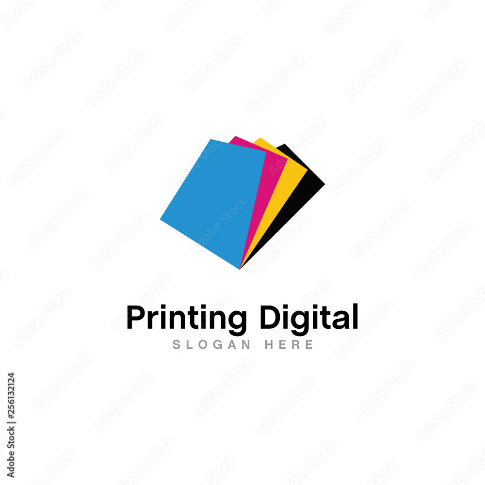 digital printing logo design vector digital printing logo design vector