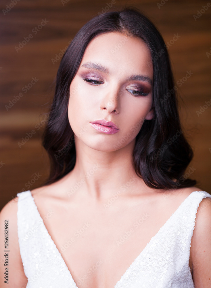 Portrait of beautiful young happy woman Portrait of beautiful young happy woman