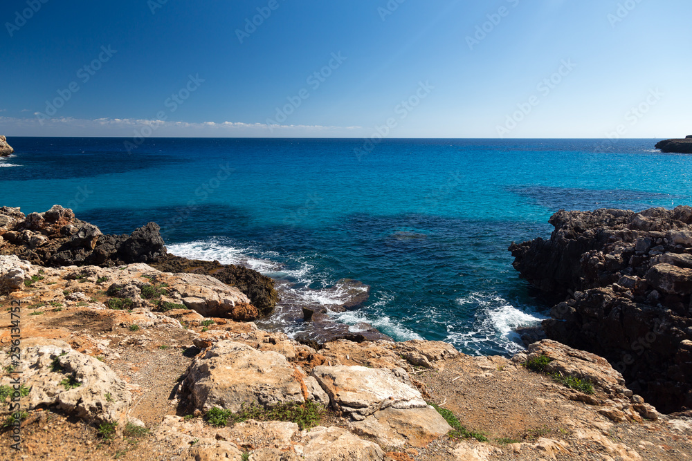 Mallorca beach at the day