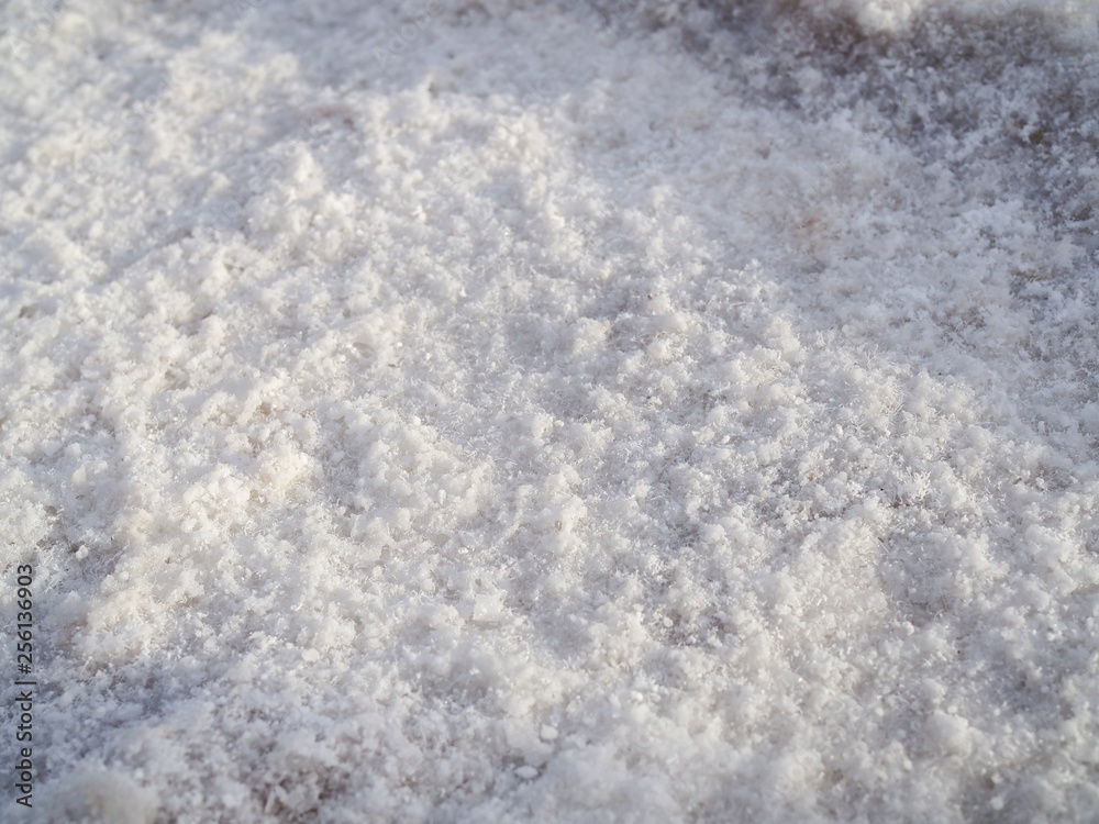 Obraz premium Salt landscape closeup on Badwater in Death Valley