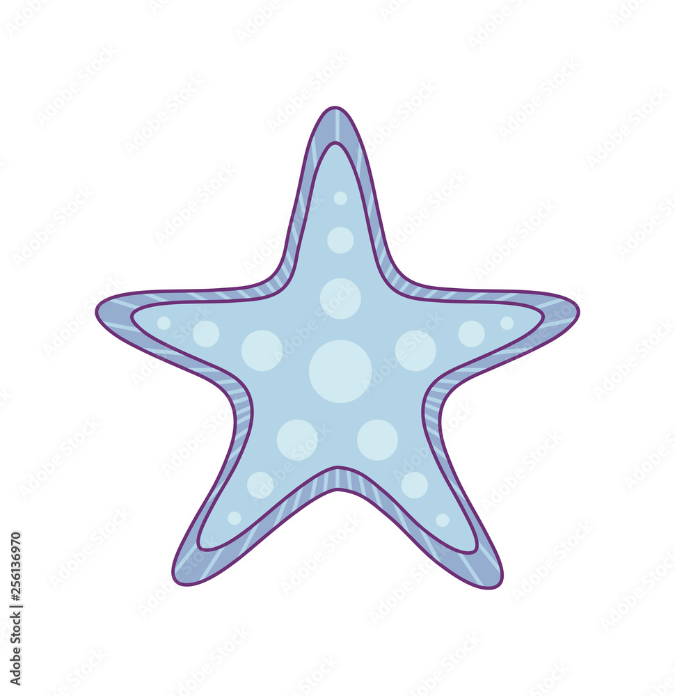 starfish tropical isolated icon starfish tropical isolated icon