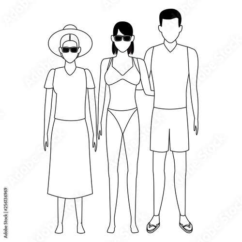 summer vacation cartoon