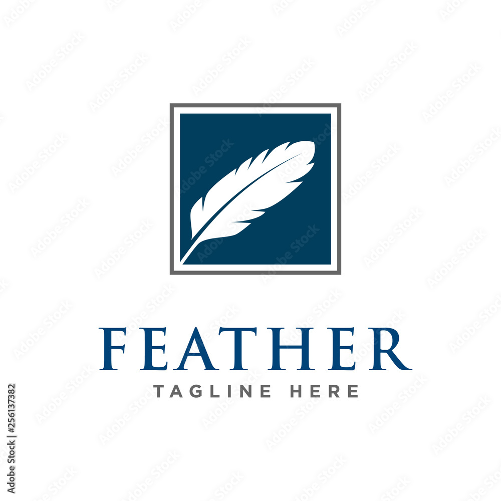 feather logo design vector feather logo design vector