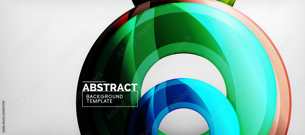 Glossy circles geometric background Glossy circles geometric background
