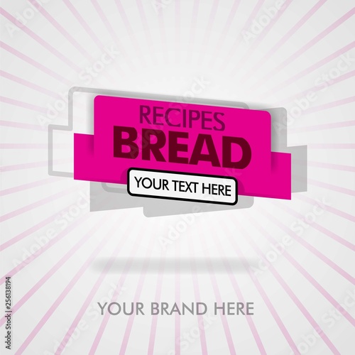Bread food recipes. cover buku resep roti perancis. bread recipes cookbook. can be for promotion, advertising, marketing. suitable for print, magazine, flyer, brochure, banner, web and food business
