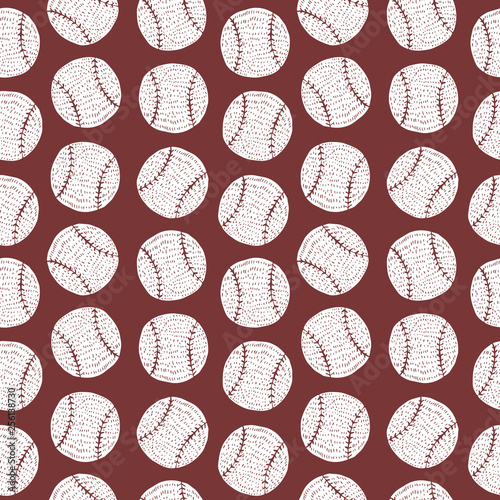 Photography Abstract Sketch seamless pattern baseball for boys, girls