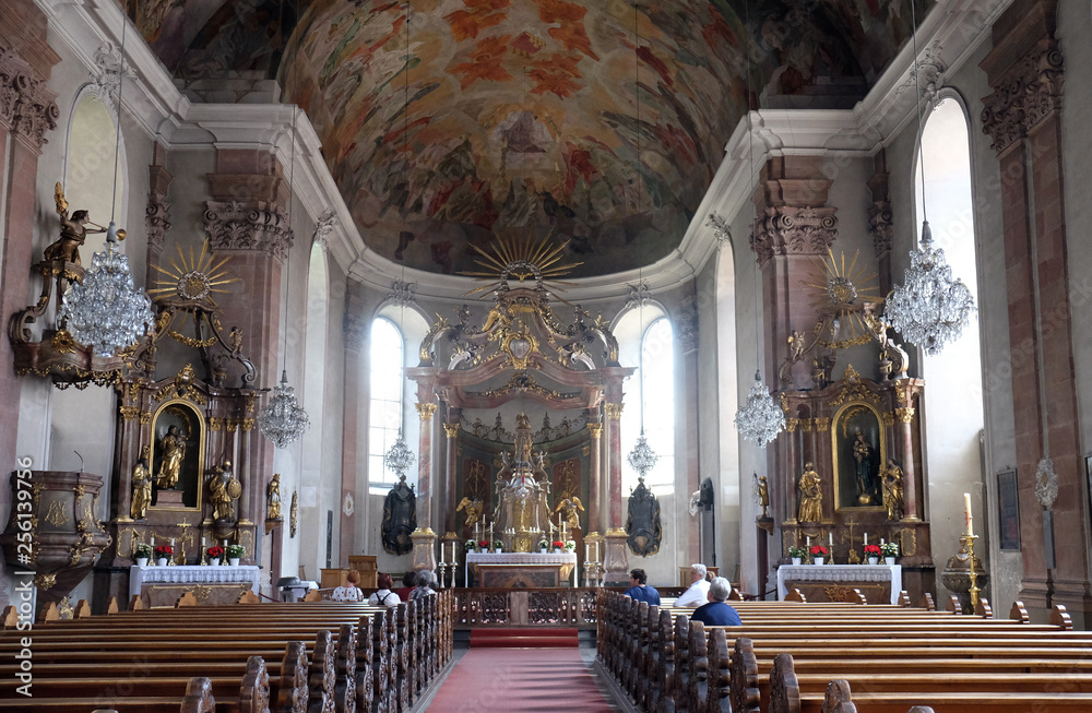 Our Lady church in Aschaffenburg, Germany 