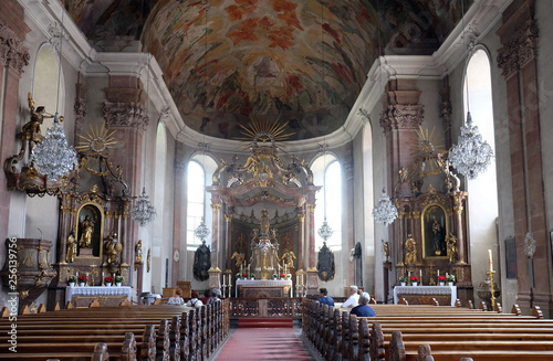 Our Lady church in Aschaffenburg  Germany 