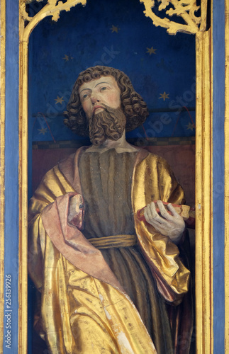 Saint Joachim, altar in chapel Amorsbrunn in Amorbach, Forest of Odes Bavaria, Germany 