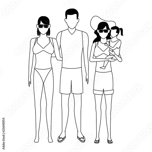 summer vacation cartoon