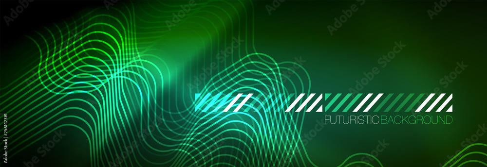 Shiny neon lights background, techno design, modern wallpaper for your project Shiny neon lights background, techno design, modern wallpaper for your project