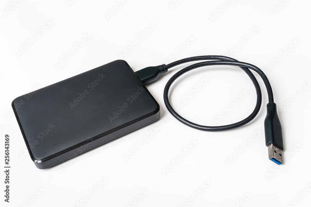 External hard disk (HDD) isolated on white External hard disk (HDD) isolated on white