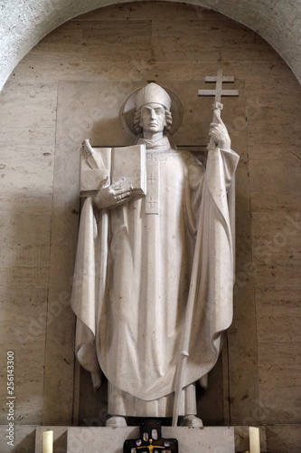 Pope Boniface, altar in Munsterschwarzach Abbey, Benedictine monastery, Germany  photo