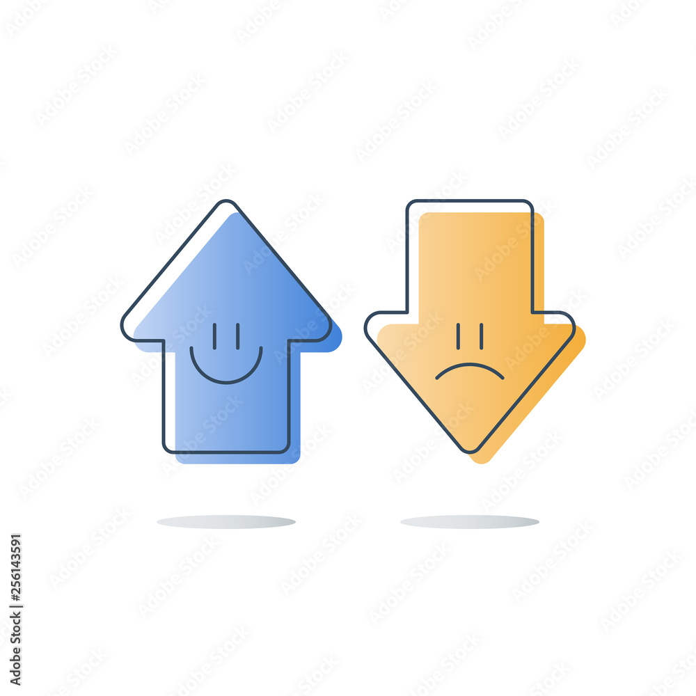Happy or unhappy experience, good or bad customer review, service quality rating evaluation, feedback survey, opinion poll Happy or unhappy experience, good or bad customer review, service quality rating evaluation, feedback survey, opinion poll