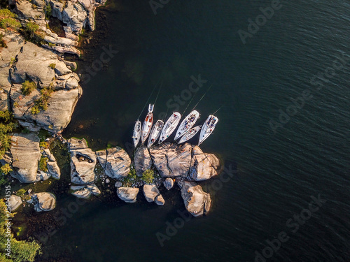 Obraz na płótnie Finnish archipelago sailing