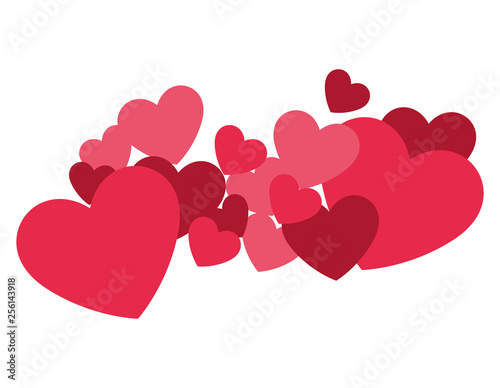 hearts love pattern icons