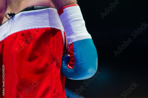 Before the fight start, hand of a boxer at the ring © Augustas Cetkauskas