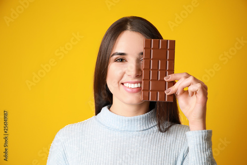 Beautiful young woman with ...