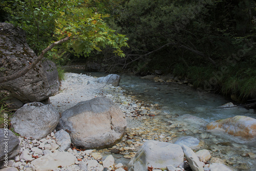 River and Springs in Pozar Thermal Baths Aridaia Greece photo