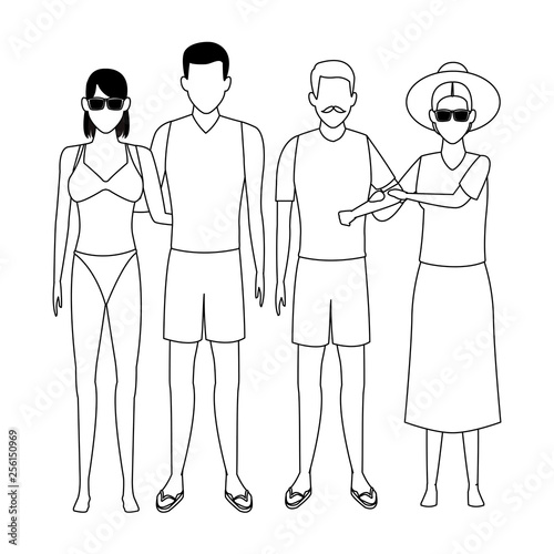 summer vacation cartoon
