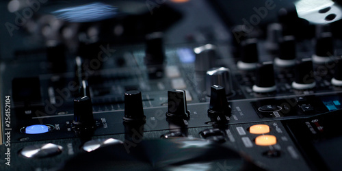 electronic modern DJ console photo