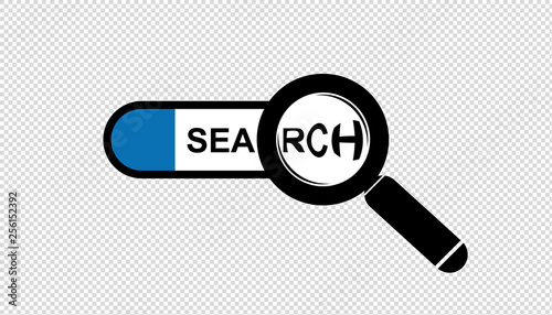 Internet Suchfeld - Vektorgrafik - Freigestellt Auf Transparentem Hintergrund