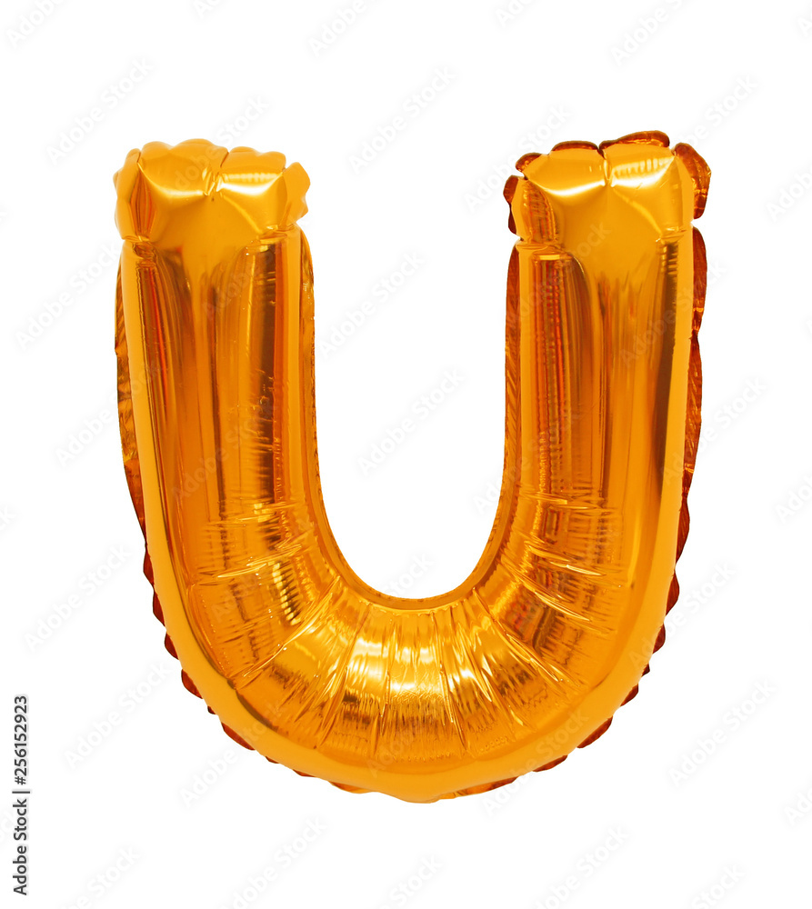 Letter u English alphabet orange Letter u English alphabet orange