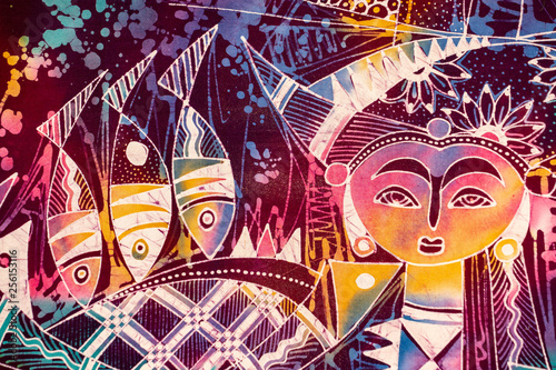 Obraz na płótnie indonesian batik detail