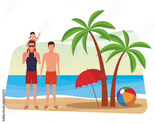 summer vacation cartoon