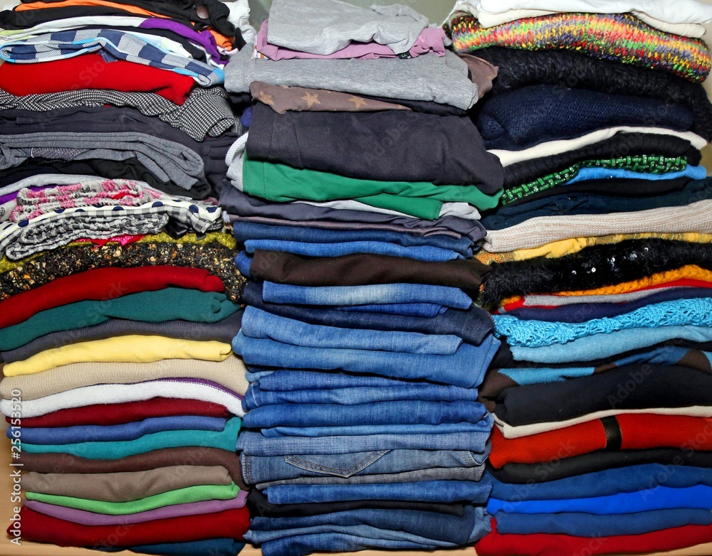 clothes piles clothes piles