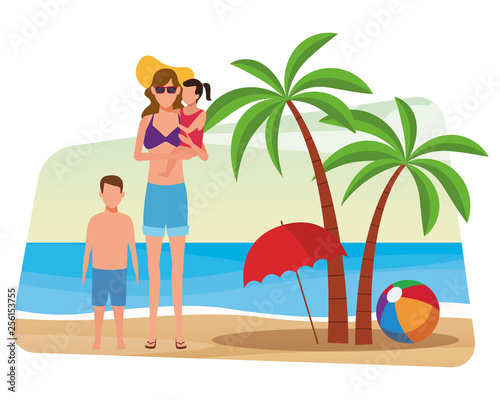 summer vacation cartoon