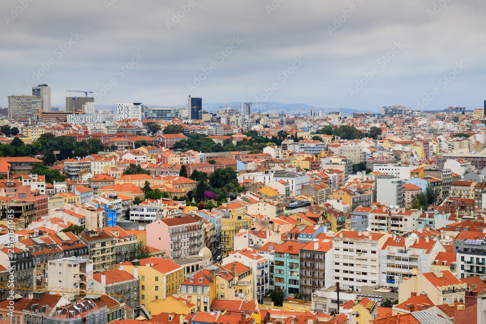 panorama della città di Lisbona