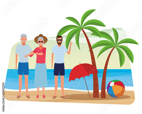 summer vacation cartoon