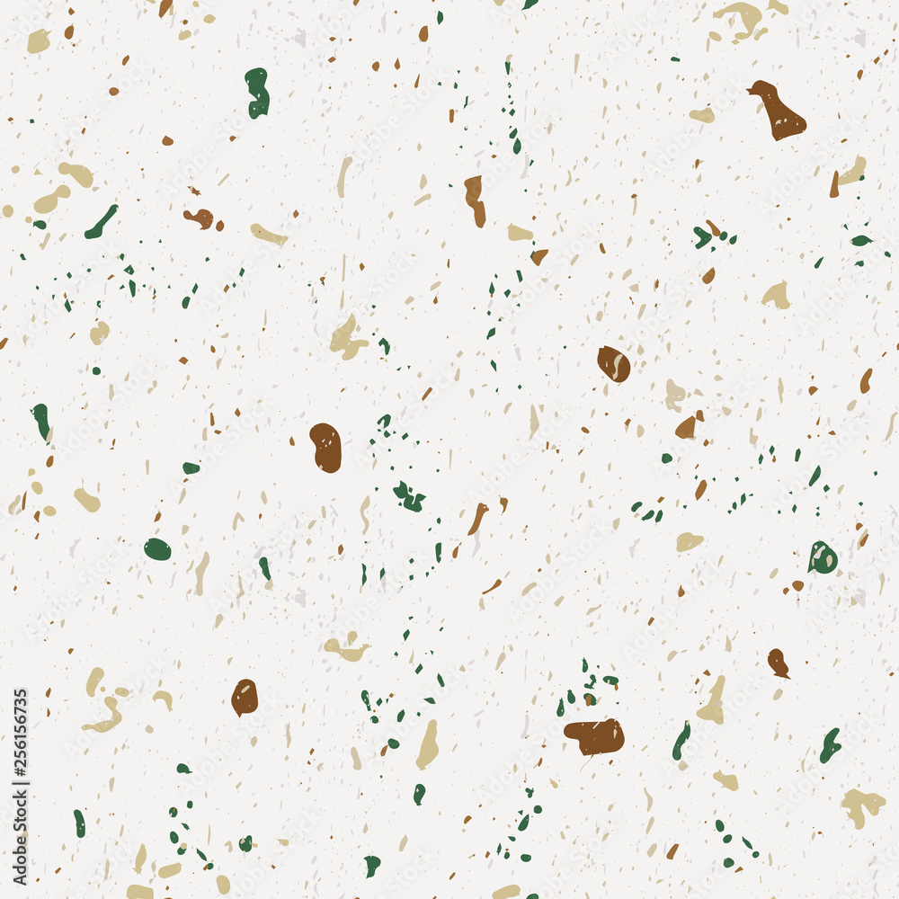 Terrazzo seamless patterns. Classic Italian marble