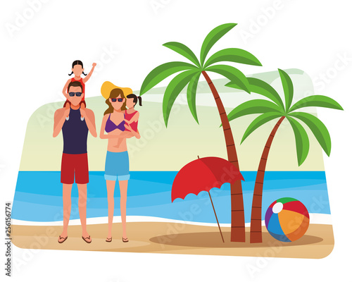 summer vacation cartoon