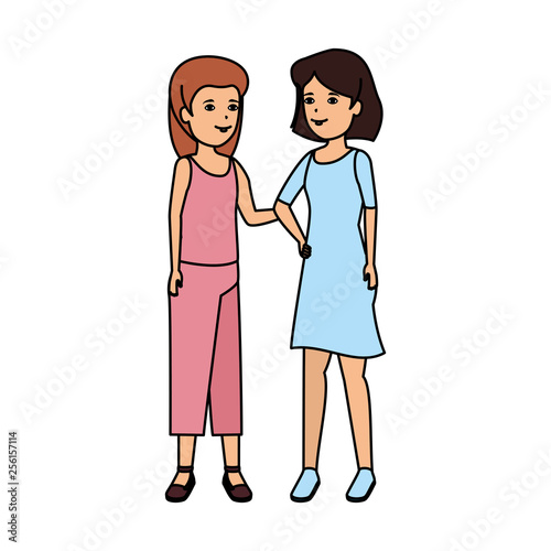 girls couple avatars characters