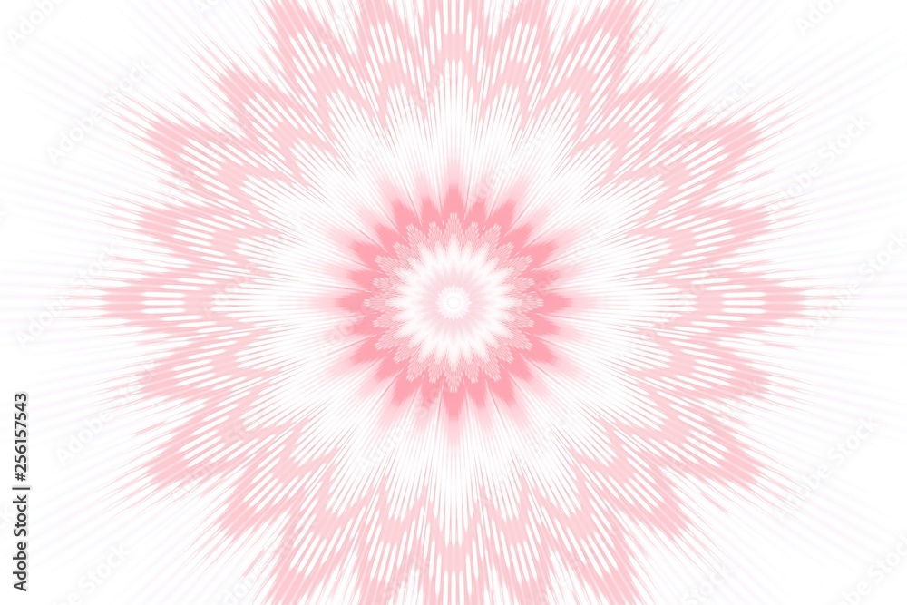 Obraz premium flower pattern floral pink kaleidoscope. motifs mandala.
