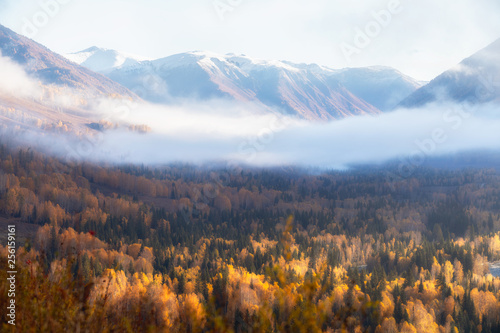 Sunrise in Hemu County, Xinjiang