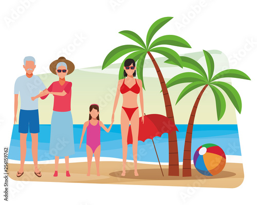 summer vacation cartoon