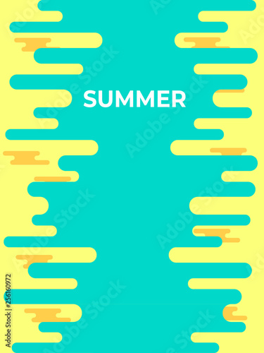 Abstract Colorful background for cover design. Illustration template summer
