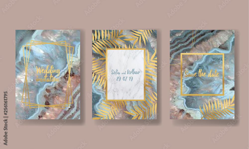  invitation to the wedding, a great celebration of lovers, the bride and groom.background texture luxury liquid marble and gold. for business cards, flyers, flyer, banner, website, paper printing. 