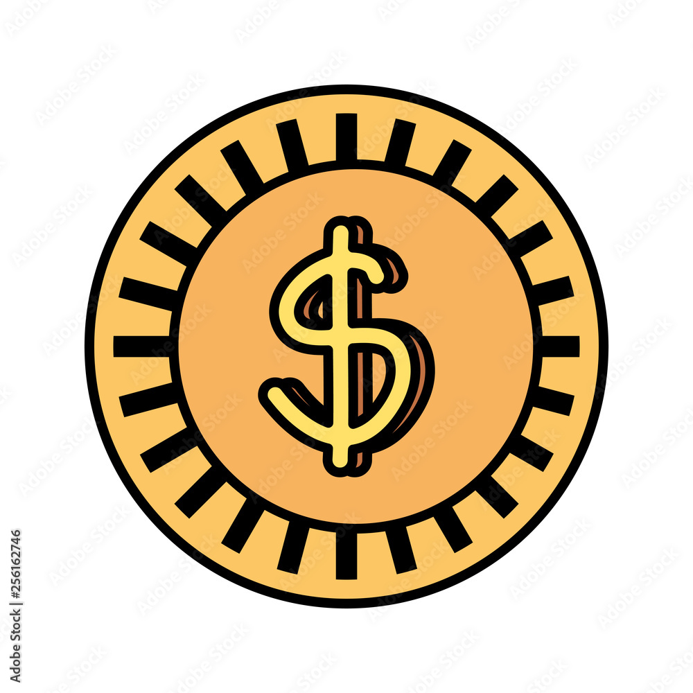 coin money isolated icon coin money isolated icon