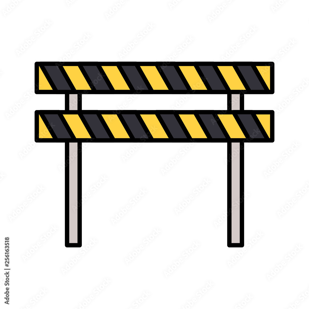traffic barrier caution traffic barrier caution
