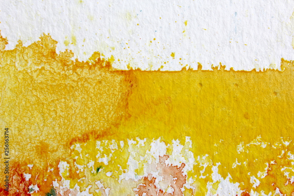 Fototapeta premium Yellow Watercolour Background