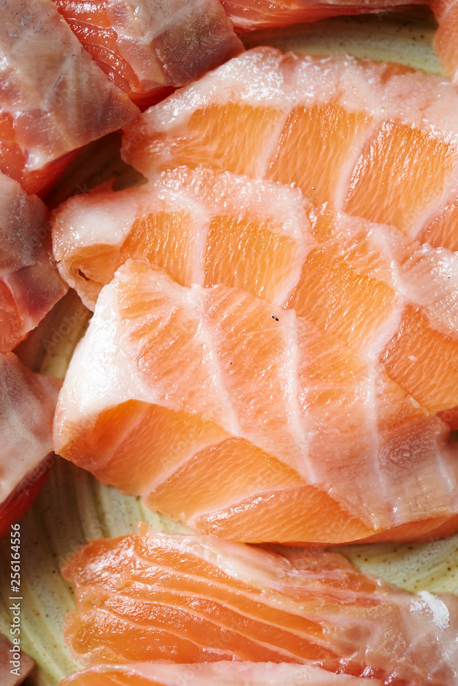 slices of salmon slices of salmon