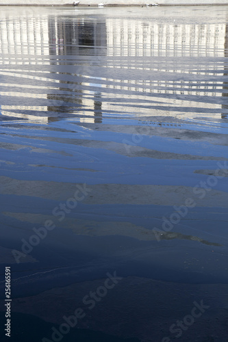 texture ice   broken texture blue background ice  cold winter background cracks  reflection