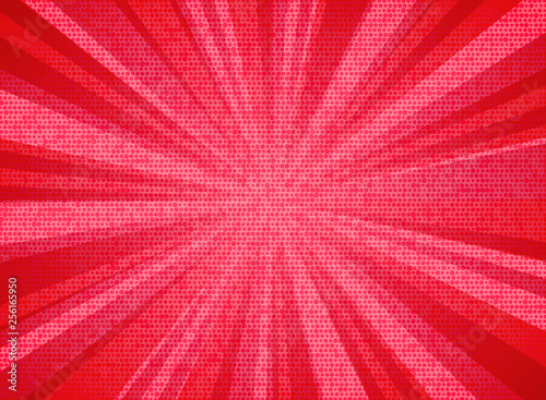 Abstract sun burst living coral color of the year 2019 circle pattern texture design background. You can use for sales poster, promotion ad, artwork of text, cover design.